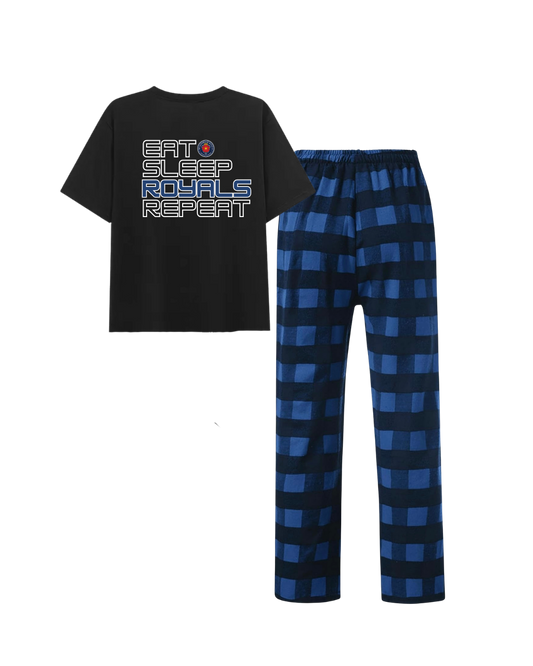 Kids and Adults PJ’s - Eat Sleep Royals Repeat