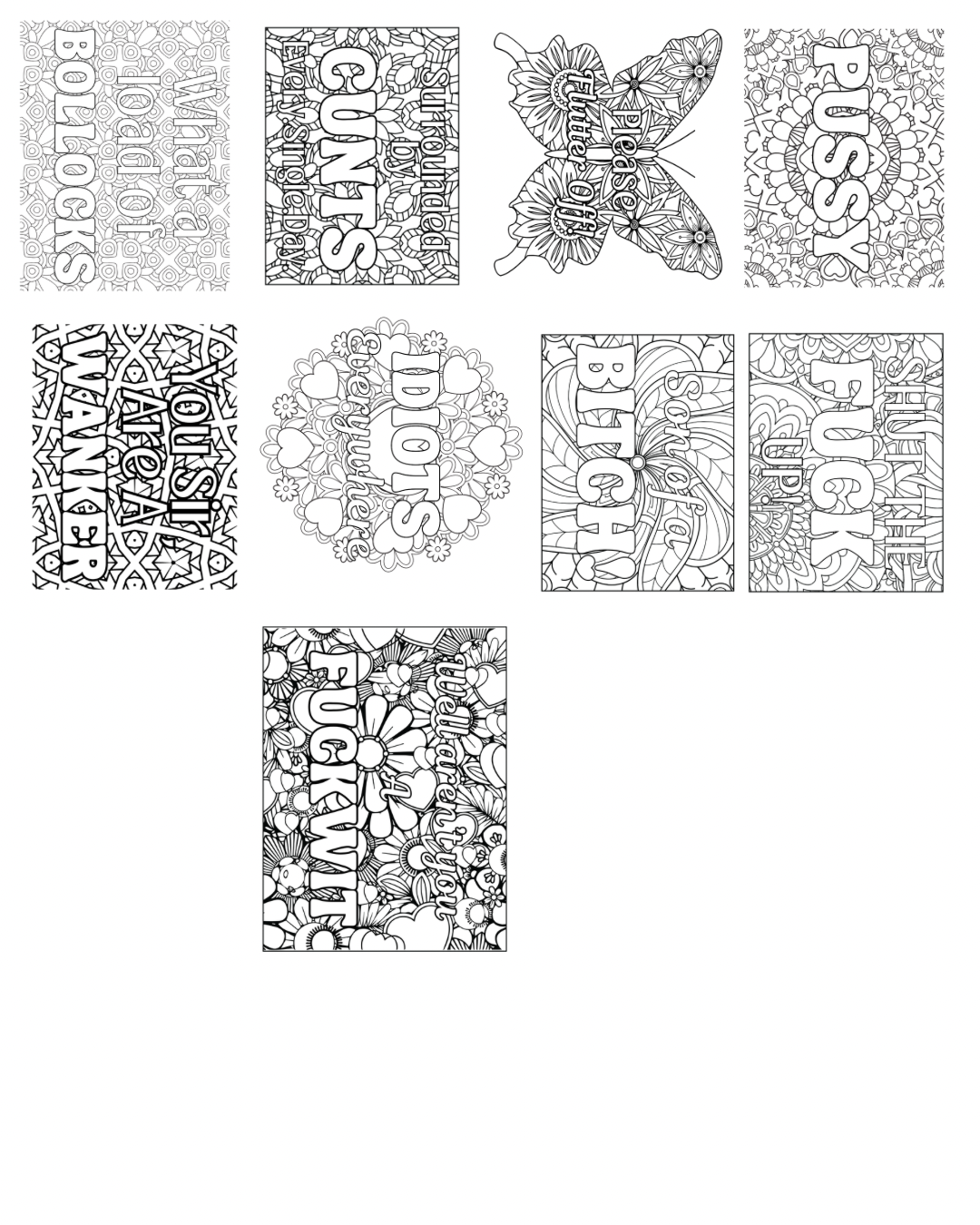 Personalised Adult Swear Book 18+