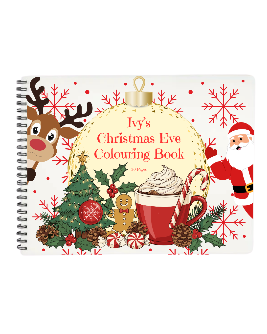 Personalised Christmas Colouring Book