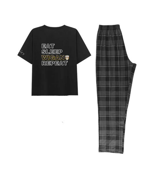 Kids and Adults PJ’s - Eat Sleep Wigan Repeat