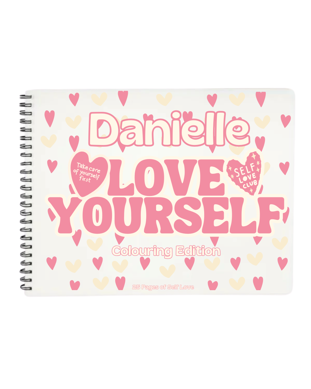 Personalised Love Yourself Colouring Book