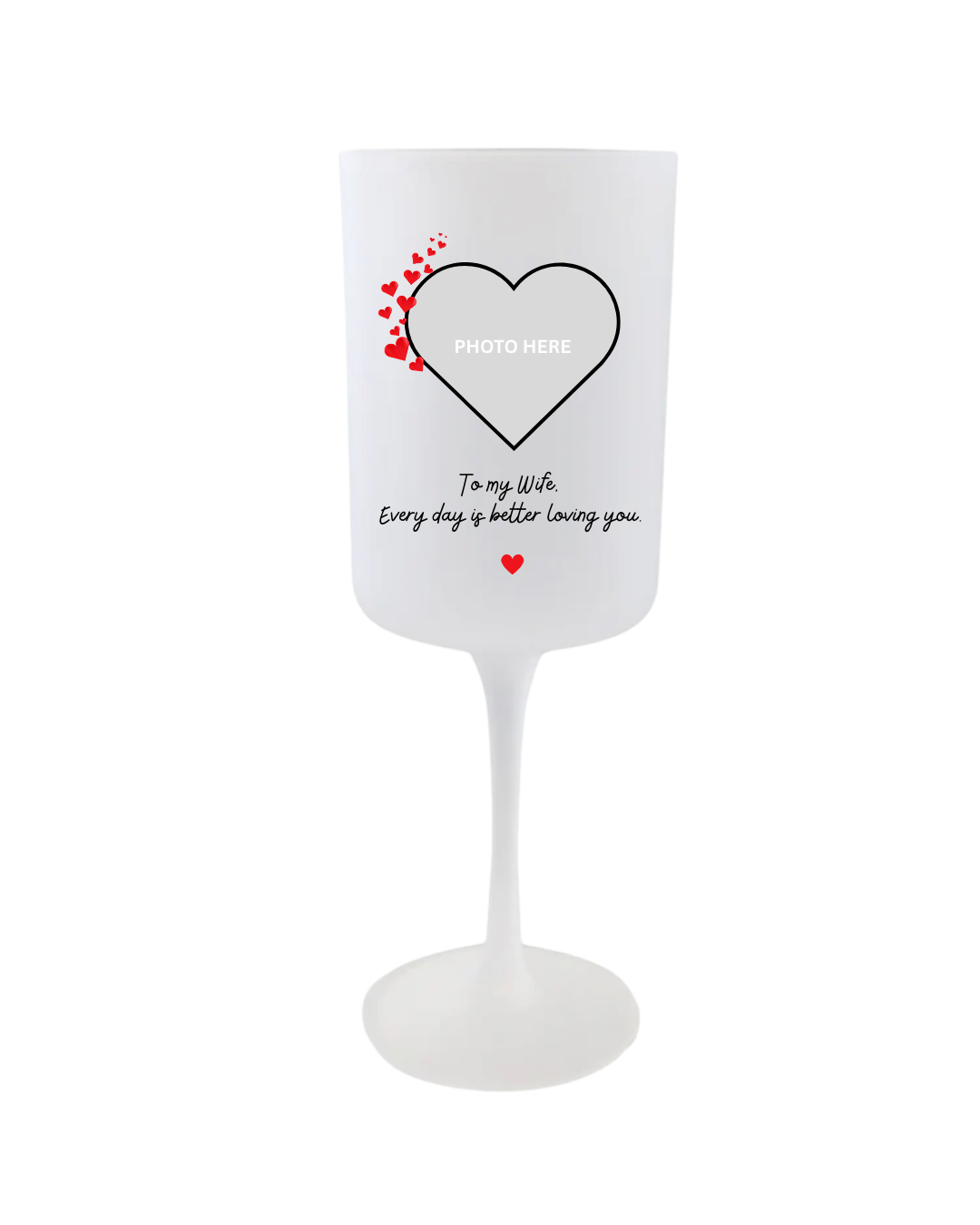 Valentines Wine Glass