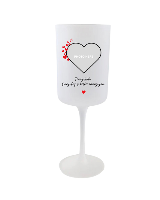 Valentines Wine Glass