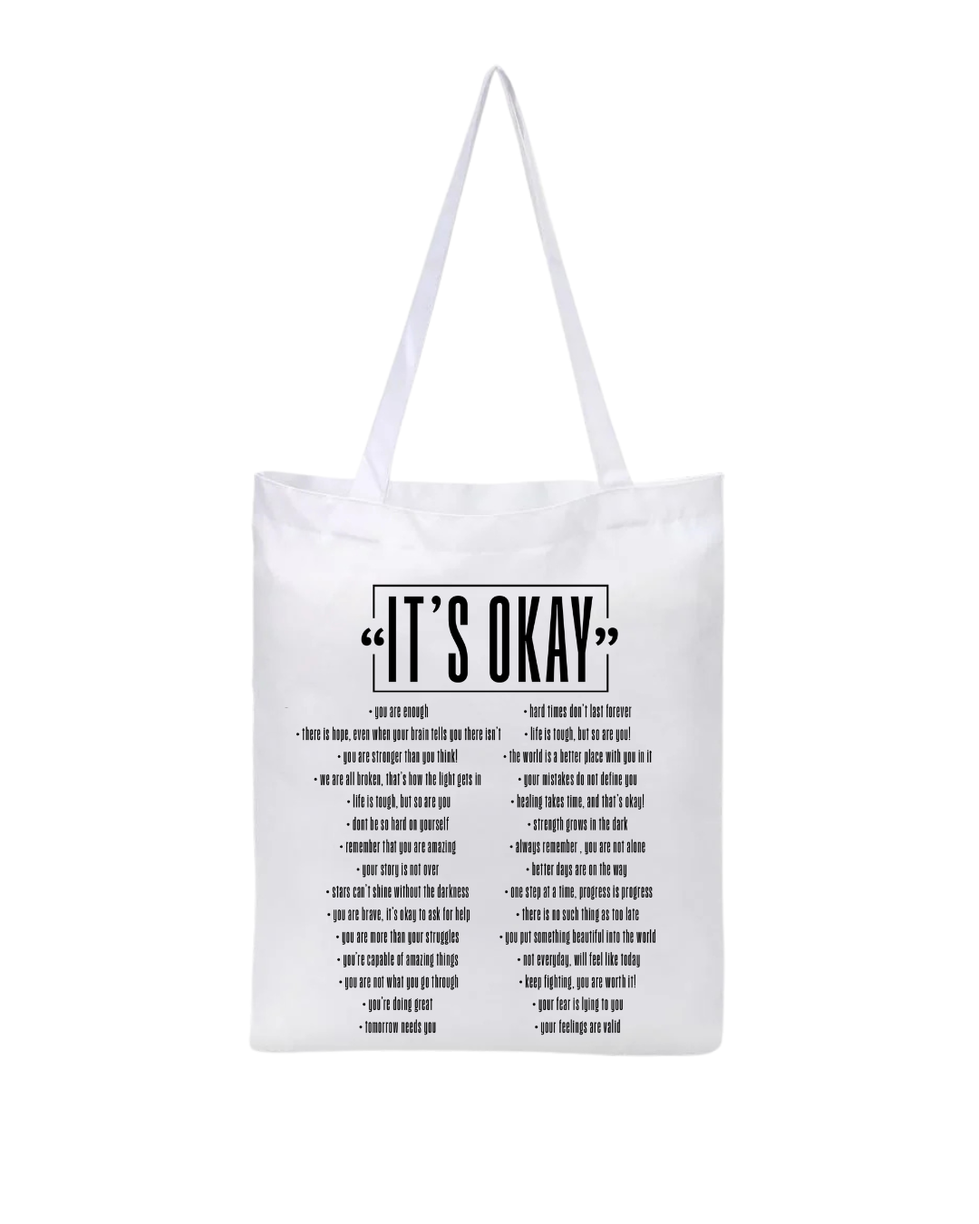 ‘’ITS OKAY’’ tote bag