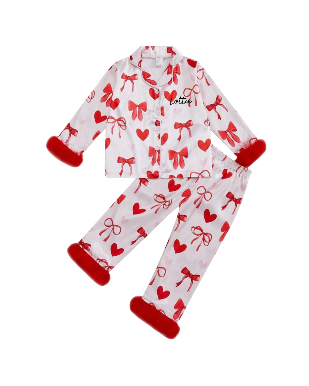 Kids Valentines PJ’s - Add Name