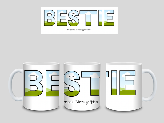 BESTIE photo mug