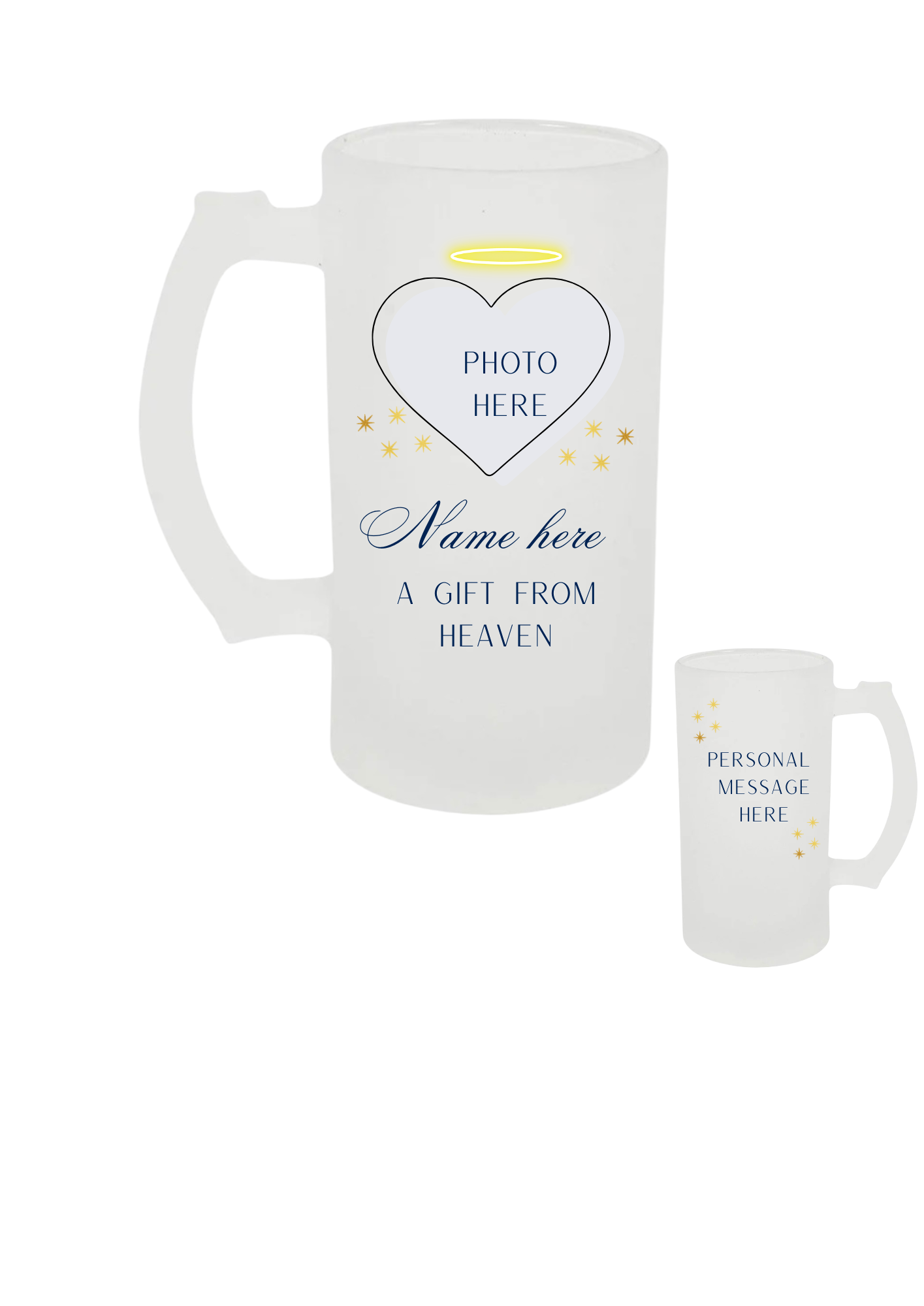 “A gift from heaven’’ Custom Beer Stein