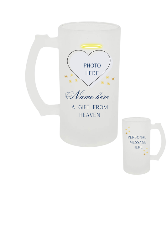 “A gift from heaven’’ Custom Beer Stein
