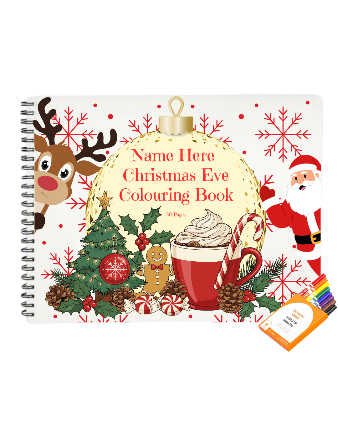 Personalised Christmas Colouring Book
