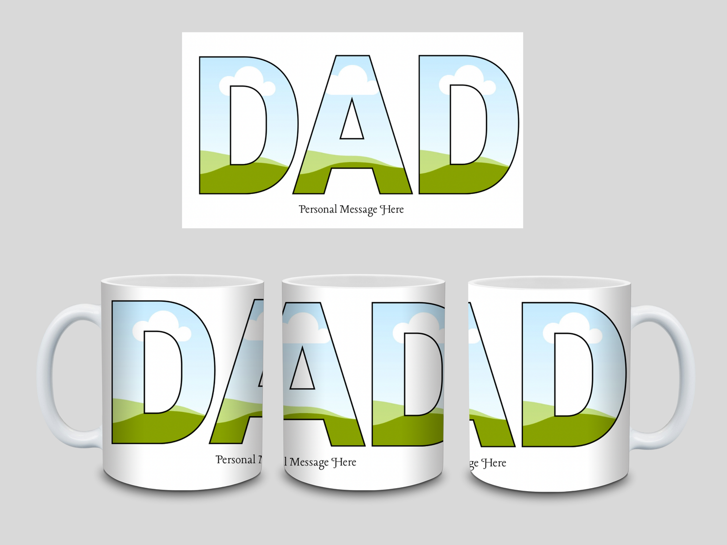 DAD photo mug