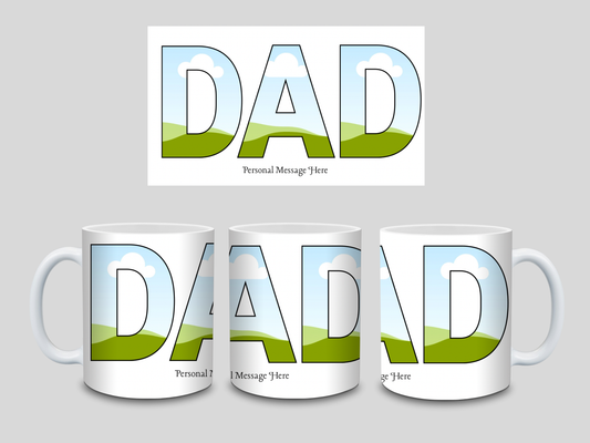 DAD photo mug
