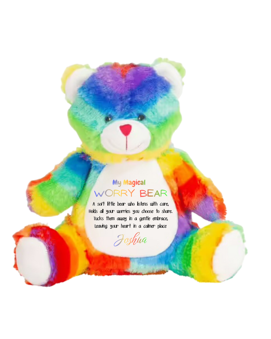 Rainbow Worry Bear