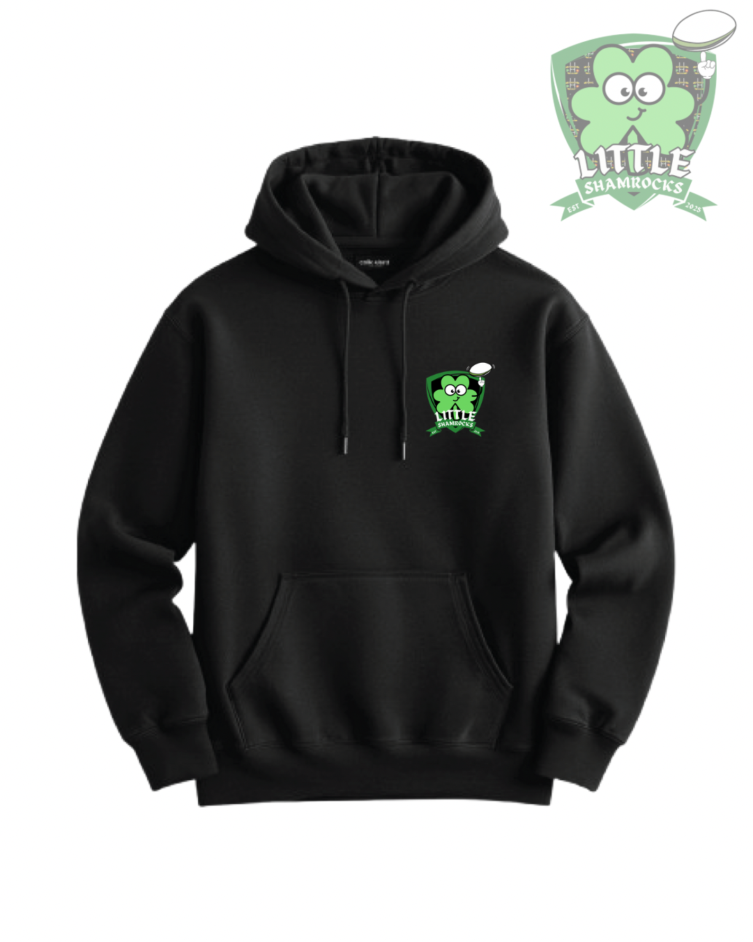Little Shamrocks Adults Team Hoodie - Black